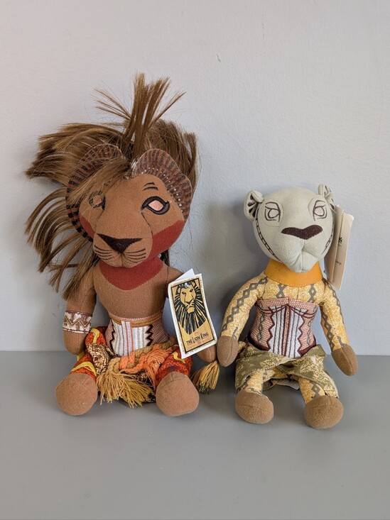 Disney Other - NWT Disney The Lion King Broadway Musical Simba & Nala Plush Toys
